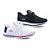 Kit 2 Pares De Tênis Caminhada Corrida Academia Runway Soft Feminino - Branco E Preto - Imagem 1
