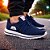 Kit 2 Pares De Tênis Caminhada Corrida Academia Runway Soft Masculino - Preto E Marinho - Imagem 3