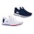 Kit 2 Pares De Tênis Caminhada Corrida Academia Runway Soft Masculino - Branco E Marinho - Imagem 1