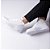 Kit 2 Pares De Tênis Sneaker Estilo Retrô Runway Sportswear Masculino - Branco E Branco/Preto - Imagem 2