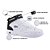 Kit 2 Pares De Tênis Estilo Retrô Sneaker Runway Masculino - Branco/Preto E Branco/Preto - Imagem 3