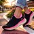 Tênis Feminino Para Caminhada Corrida Academia Runway Easy - Preto Pink - Imagem 1