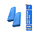 Kit 2 Panos De Microfibra 40X60cm Azul 350gsm Lincoln - Imagem 1