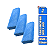 Kit 3 Panos De Microfibra 40X60cm Azul 350Gsm Lincoln - Imagem 1