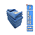 Kit 5 Panos de Microfibra 40X40cm 350gsm Azul Lincoln - Imagem 1