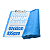 Kit 10 toalhas de Secagem 40X60cm Azul 435gsm Lincoln - Imagem 3