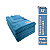 Kit 10 toalhas de Secagem 40X60cm Azul 435gsm Lincoln - Imagem 1