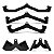 Puxador Anatomico Emborrachado 5 Uni Academia Musculaçao Costas Braço Musculo Remada Treino Biceps Triceps Abdome - Imagem 1