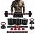 Kit Peso Halter Barra Dumbell Kettlebell 20Kg Academia Musculaçao 6 Em 1 Funcional Treino Cross Fitness - Imagem 1
