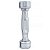 Halter Peso 1kg Cromado Galvanizado Academia Treino Exercicio Pilates Fisioterapia Fortalecimento - Imagem 2