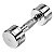 Halter Peso 5kg Cromado Galvanizado Academia Treino Musculaçao Triceps Biceps Exercicio - Imagem 4