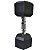 Halter Peso 7,5kg Sextavado Dumpbell Emborrachado Cromado Academia Exercicio Musculaçao Fortalecimento Resistencia - Imagem 2