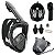 Mascara de Mergulho Full Face Snorkel Anti Embaçamento Ajustavel Suporte para Camera Praia Piscina Esporte Lazer - Imagem 3
