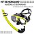 Mascara de Mergulho com Snorkel Oculos Tubo Respiraçao Piscina Nataçao Praia Mar Faixa Ajustavel Esporte Lazer Diversao - Imagem 4