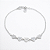 Pulseira corações com zircônias – Prata 925 - Imagem 1