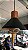 Pendente oriente preto com cobre - Imagem 3