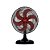 Ventilador Osc Mesa Turbo 6 50cm 6 Pás - 127v - Preto/vermelho - Imagem 1