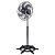 Ventilador Osc De Coluna Steel 50cm 6 Pás - Bivolt - Preto/prata - Imagem 1