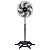 Ventilador Osc De Coluna Steel 50cm 6 Pás - Bivolt - Preto/prata - Imagem 2