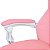 Cadeira Gamer Rocket Branca Com Rosa - Cgr10brs - Imagem 4