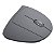 Mouse Sem Fio Recarregavel 2.4 Ghz Vertical Ergonomico Ortopedico Power Fit 1600 Dpi Cinza Usb - Pm300 - Imagem 1