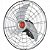Ventilador de Parede Ventisol Power 70 68cm Preto/Prata Bivolt - Imagem 2