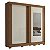 Roupeiro Panan Ilheus 100  Mdf 2pts 3 Gvs C/ Espelho - 40010091-0155 - PC / 4 - Imagem 1