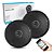 Kit Arandela 6" Leson 2LSREDPT 70W RMS Redonda Preta - PAR / 2 - Imagem 1