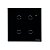 Interruptor Smart Wi-fi Touch 4 Teclas Preto Ews 1004 4850028 - Imagem 1