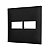 Placa 1+1 Posto 4x4 Preta  618511pt - Imagem 1