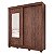 Roupeiro Panan Ilheus 100  Mdf 2pts 3 Gvs C/ Espelho -  40010091-0170 - PC / 4 - Imagem 1