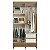 Roupeiro Santos Andira Fit 02 Pts Desl. - 162861 - PC / 2 - Imagem 4