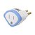 Adaptador Pino Chato 3 Pinos 2p + T 10a/250v Branco Dn1630 - PC / 12 - Imagem 1