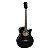 Violão Eletroacústico Aço Mini Jumbo Cutaway Gsf-1d Ceq Bk Preto, Com Afinador E Equalizador - Imagem 1