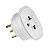 Adaptador Universal 3 Pinos 2p+t 10a/250v Branco Dn1661 - PC / 12 - Imagem 1