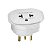 Adaptador Universal 3 Pinos 2p+t 10a/250v Branco Dn1661 - PC / 12 - Imagem 3