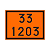 Placa de Simbologia 33 1203 30X40cm - Imagem 1