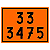 Placa de Simbologia 33 3475 30X40cm - Imagem 1