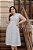 Vestido Georgia Off-White Corações - Imagem 1