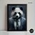 Quadro Decorativo - Panda De Terno - 1 Unidade - Imagem 1