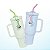 Copo Caneca Térmica Quencher Com Canudo E Tampa Para Café 1200ML. - Imagem 2
