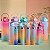 Kit Garrafa Colorida Motivacional Squeeze – 03 Peças. - Imagem 1