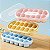 Forma de Gelo Com Tampa Fundo De Silicone Flexível – 12 Divisórias. - Imagem 3