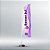 Wind Banner Kit Bandeira E Base, Tecido Modelo Faca 2,45m - Imagem 1