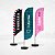 Wind Banner Kit Bandeira E Base, Tecido Modelo Faca 2,45m - Imagem 2
