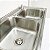 Cuba Dupla Gourmet Aço Inox - Imagem 3