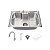 Cuba Gourmet Aço Inox 304 e Torneira Clean Escovada - Imagem 1