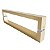 Puxador Square Aço Inox Dourado 40 cm - Imagem 4