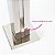 Coluna Torre Pinça Aço Inox Polida 40 cm para Vidro - Imagem 4