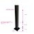 Coluna Torre Pinça Aço Inox Preta 40 cm para Vidro - Imagem 10